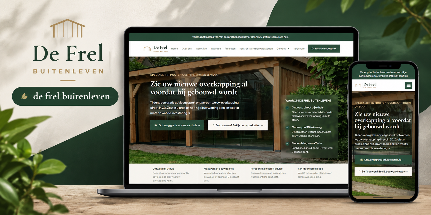 De Frel Buitenleven Website Preview