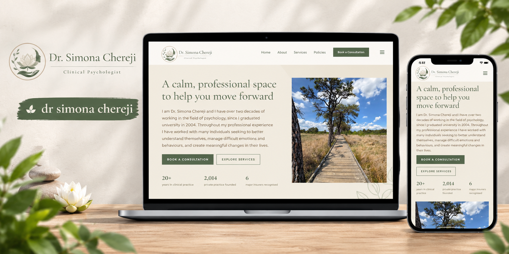 Dr Simona Chereji Website Preview
