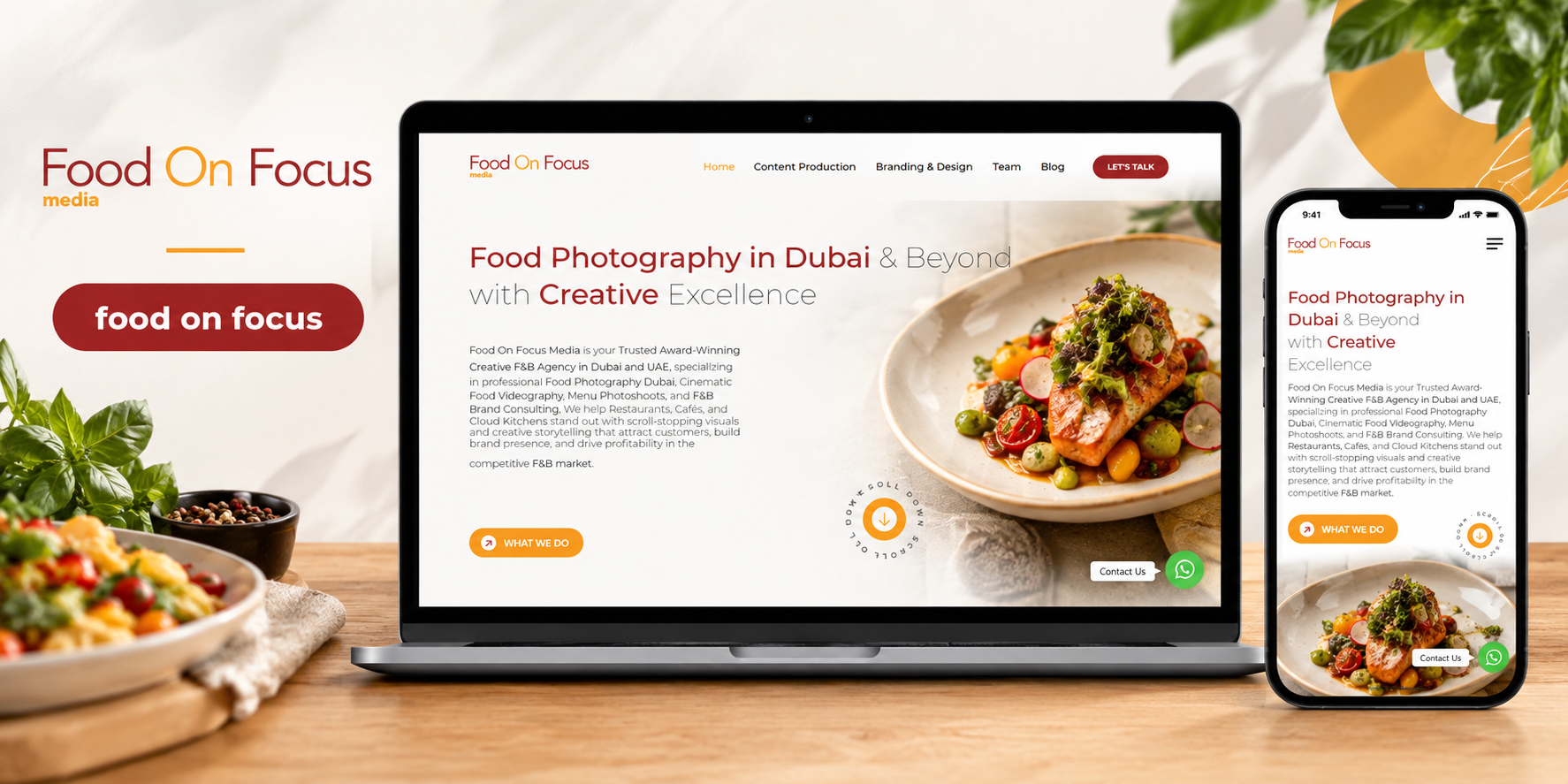Food on Focus Website Preview